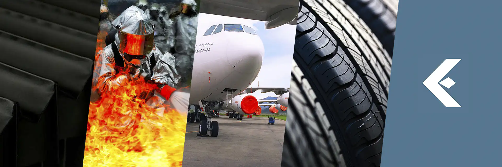 Otego's Markets: Machine Equipment, Heat Protection, Aircraft covers, and Tire Industry