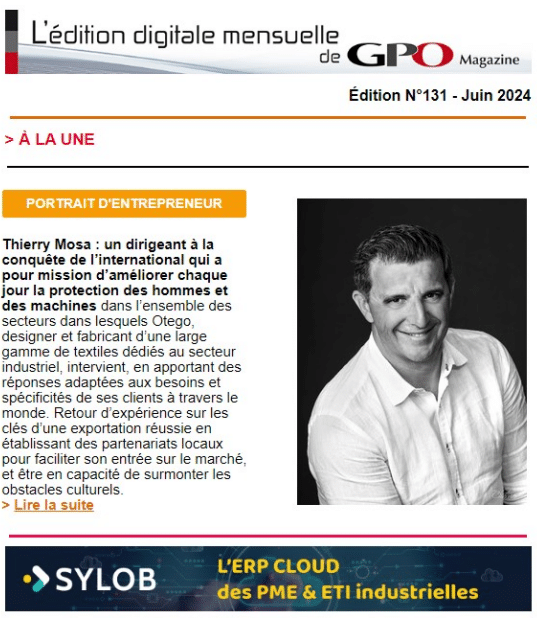 GPO Magazine interview with Thierry Mosa, OTEGO CEO