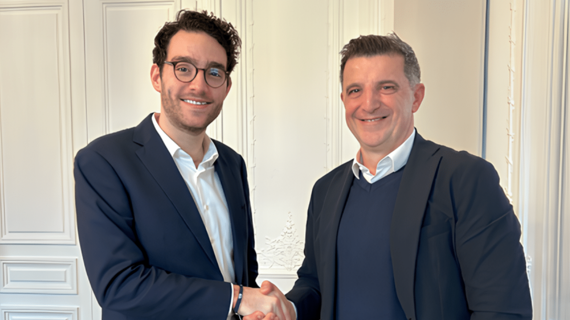 Gwenaël Breton, general director of Calomatech, and Thierry Mosa, president of OTEGO Group