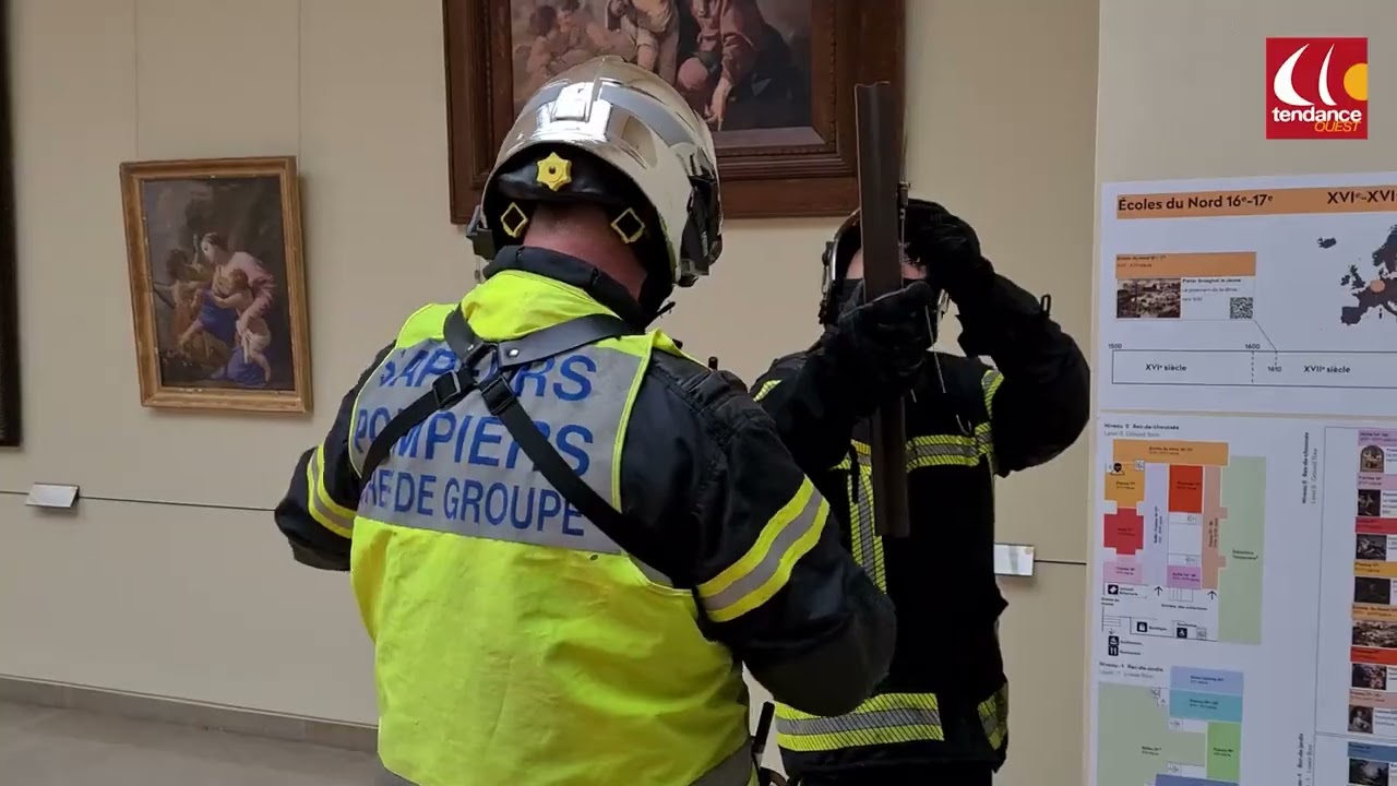 VIDEO. In this Caen museum, firefighters learn to save artworks from the flames.